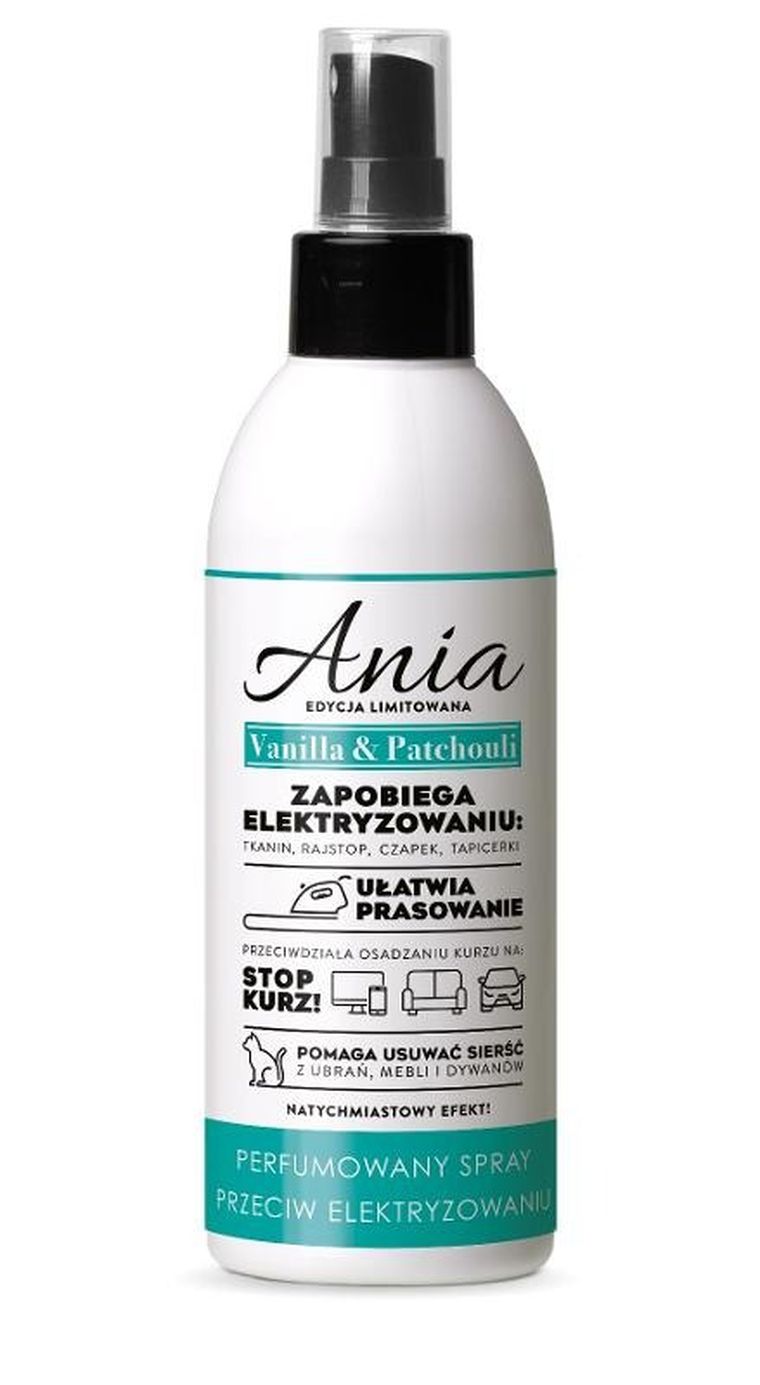 Barwa, Ania, płyn antyelektrostatyczny, vanilla patchuli, 220 ml