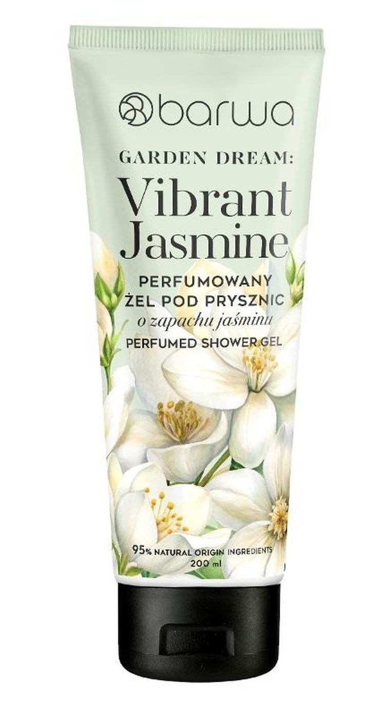 Barwa, garden dream vibrant jasmine, perfumowany żel pod prysznic, jaśmin, 200 ml