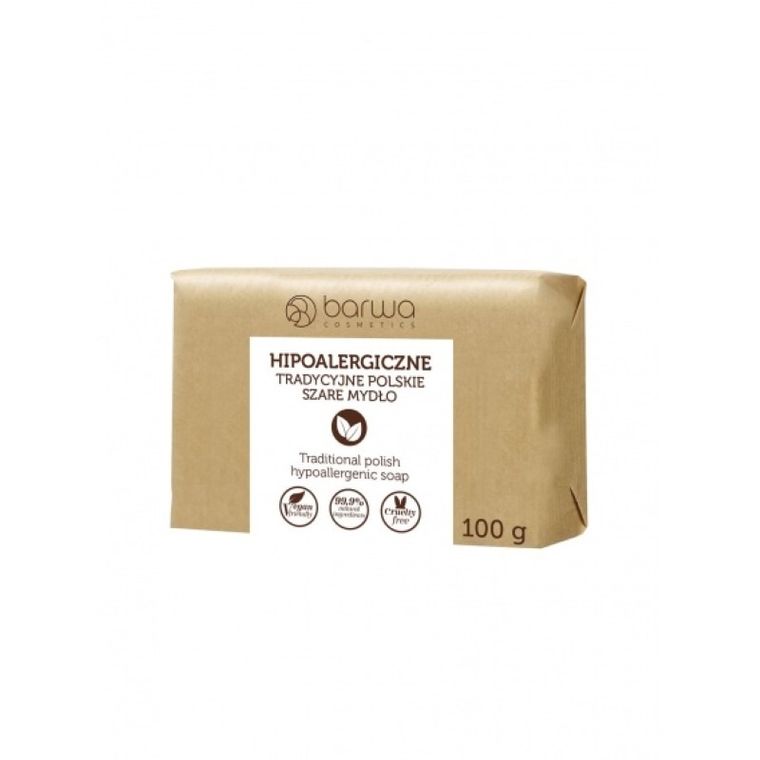 Barwa, hipoalergiczne tradycyjne polskie szare mydło, 100 gl