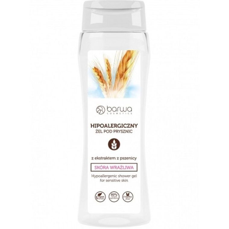 Barwa, hipoalergiczny żel pod prysznic do skóry wrażliwej, Pszenica 400 ml