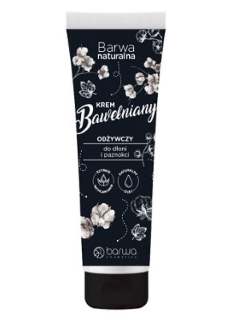 Barwa, Naturalna, bawełniany odżywczy krem do rąk, 100 ml