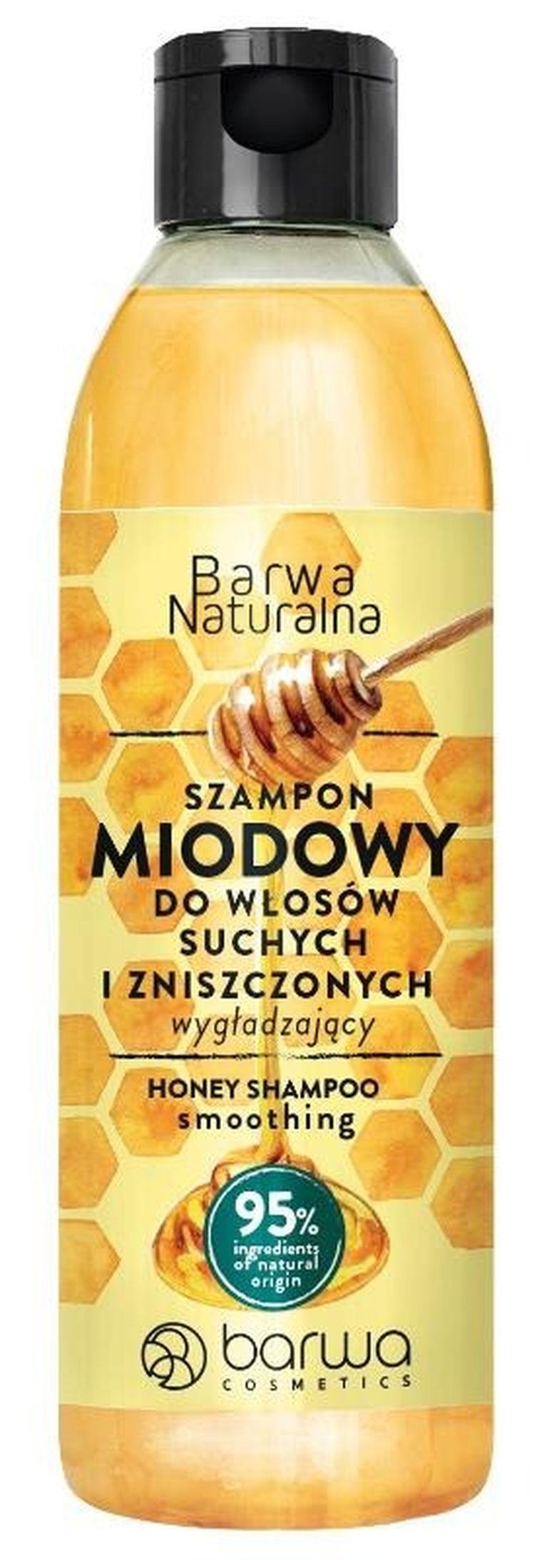Barwa naturalna, miodowy, szampon wygładzający do włosów suchych i zniszczonych, 300 ml