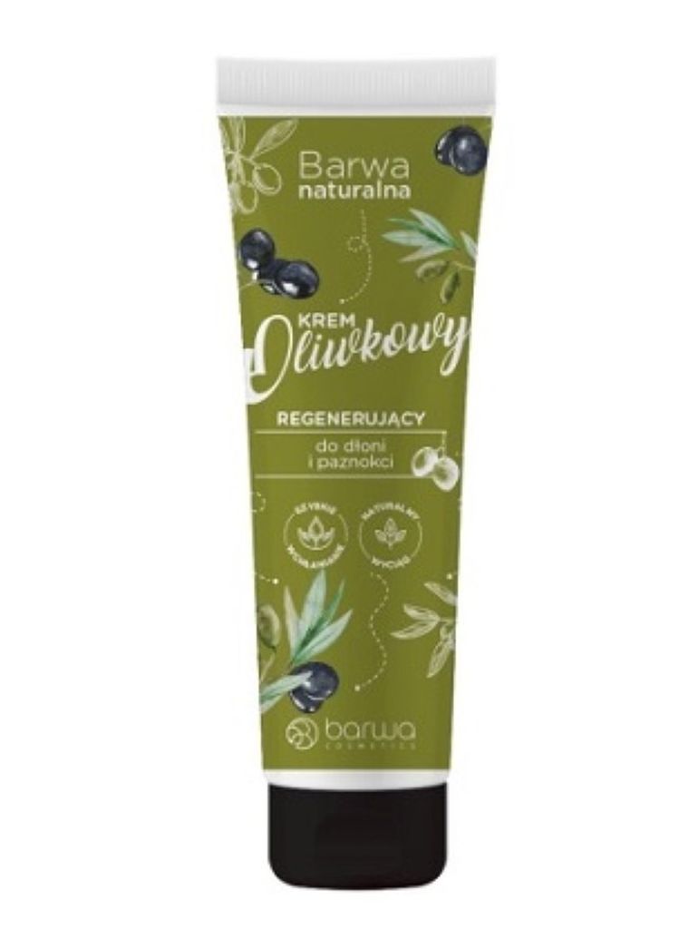 Barwa, Naturalna, oliwkowy regenerujący krem do dłoni i paznokci, 100 ml