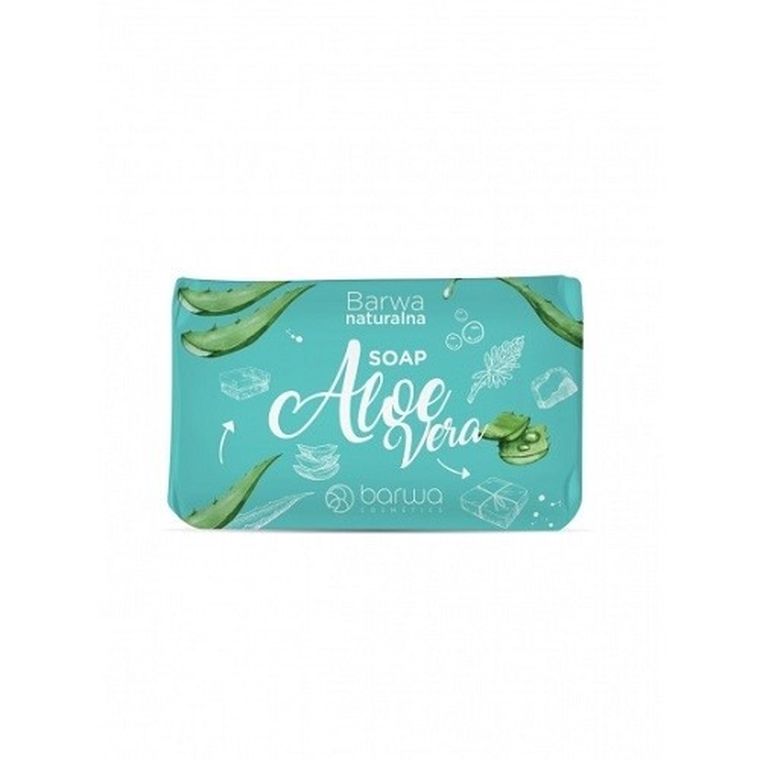 Barwa Naturalna, Soap, pielęgnacyjne mydło w kostce do rąk i ciała, Aloe Vera, 100g