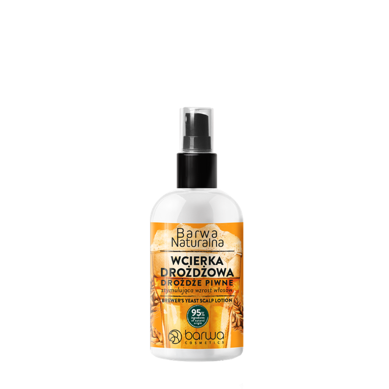 Barwa, naturalna wcierka drożdżowa stymulująca wzrost włosów, drożdże piwne, 100 ml