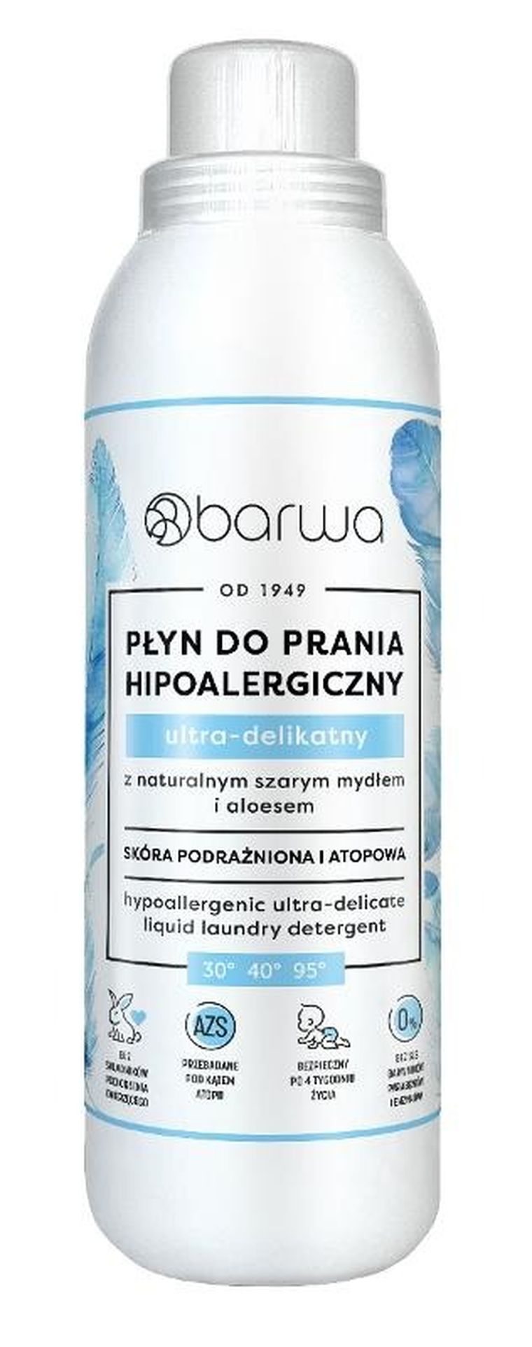 Barwa, płyn do prania hipoalergiczny, ultra-delikatny, 1000 ml