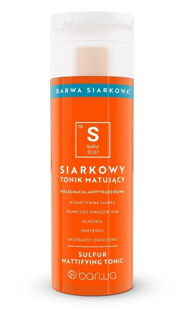 Barwa, Siarkowa, tonik matujący, 200 ml