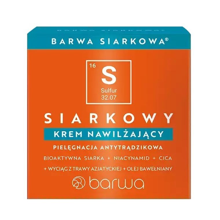 Barwa, Siarkowy, krem nawilżający, 50 ml
