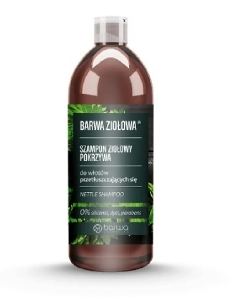 Barwa, Ziołowa, szampon do włosów przetłuszczających się, Pokrzywa, 480 ml