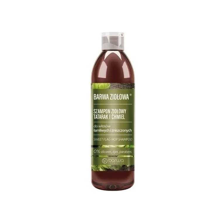 Barwa, Ziołowa, szampon ziołowy do włosów łamliwych i zniszczonych, Tatarak i Chmiel, 250 ml