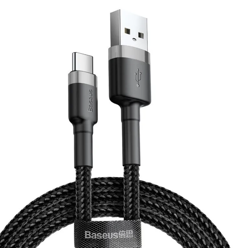 Baseus, kabel, USB-C CAFULE CATKLF-UG1 2A, 3m, czarny