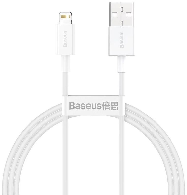 Baseus, Superior Series, kabel 2.4A, 1 m, biały
