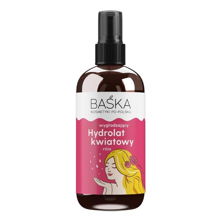 Baśka, hydrolat kwiatowy do twarzy wygładzający, róża, 100 ml