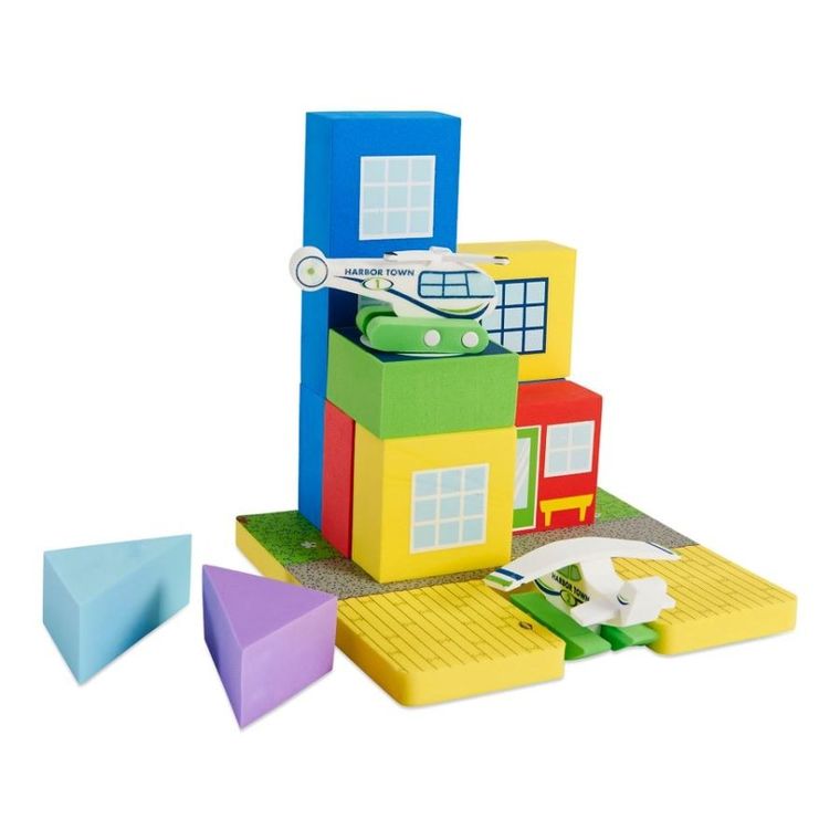 BathBlocks, Lądowisko dla wodolotów, zabawka do kąpieli, 13 elementów