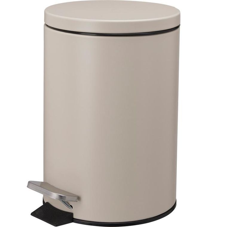 Bathroom Solutions, Noni, kosz na śmieci, metalowy z pokrywą, 3l