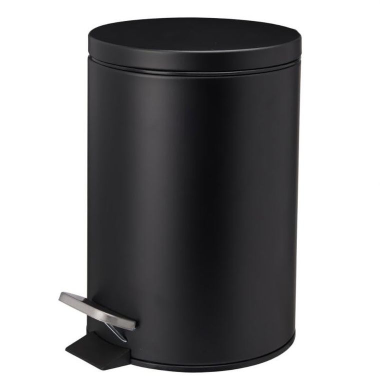 Bathroom Solutions, Noni, kosz na śmieci, metalowy z pokrywą, 3l