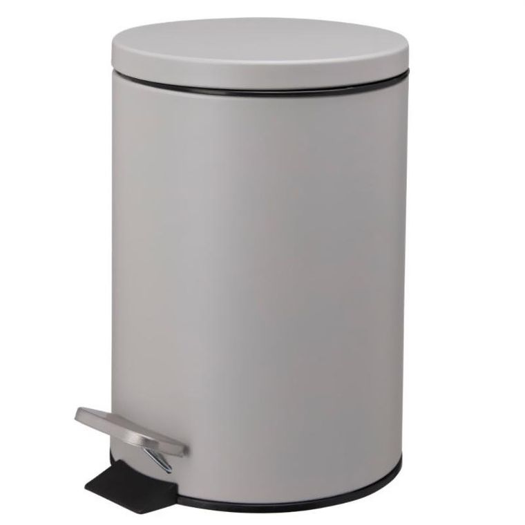 Bathroom Solutions, Noni, kosz na śmieci, metalowy z pokrywą, 3l