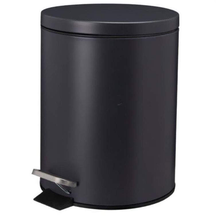 Bathroom Solutions, Noni, kosz na śmieci, metalowy z pokrywą, 5l