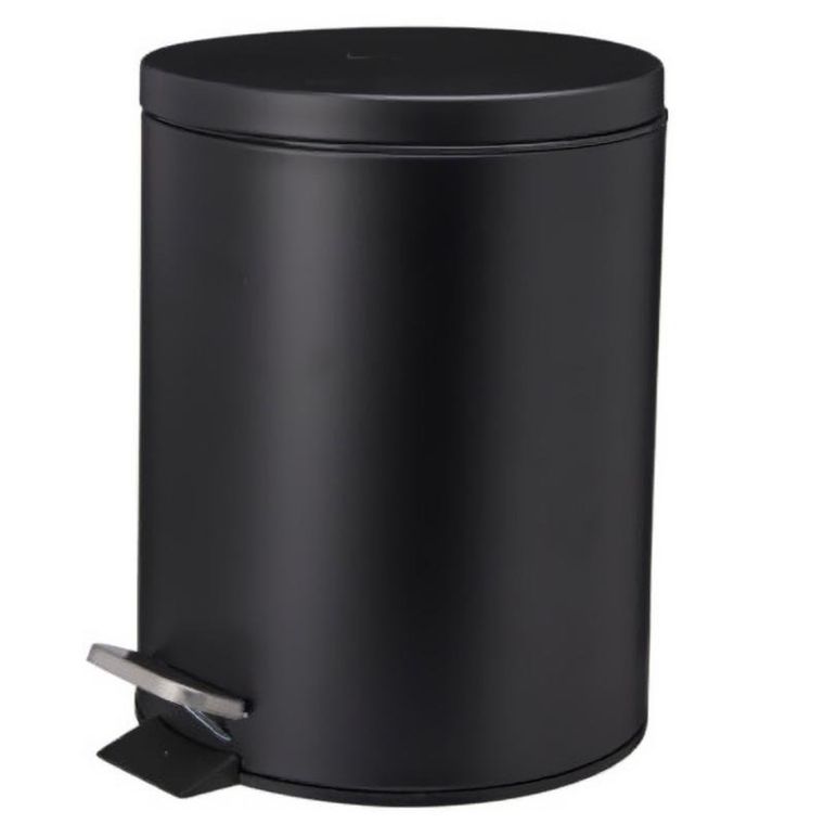 Bathroom Solutions, Noni, kosz na śmieci, metalowy z pokrywą, 5l