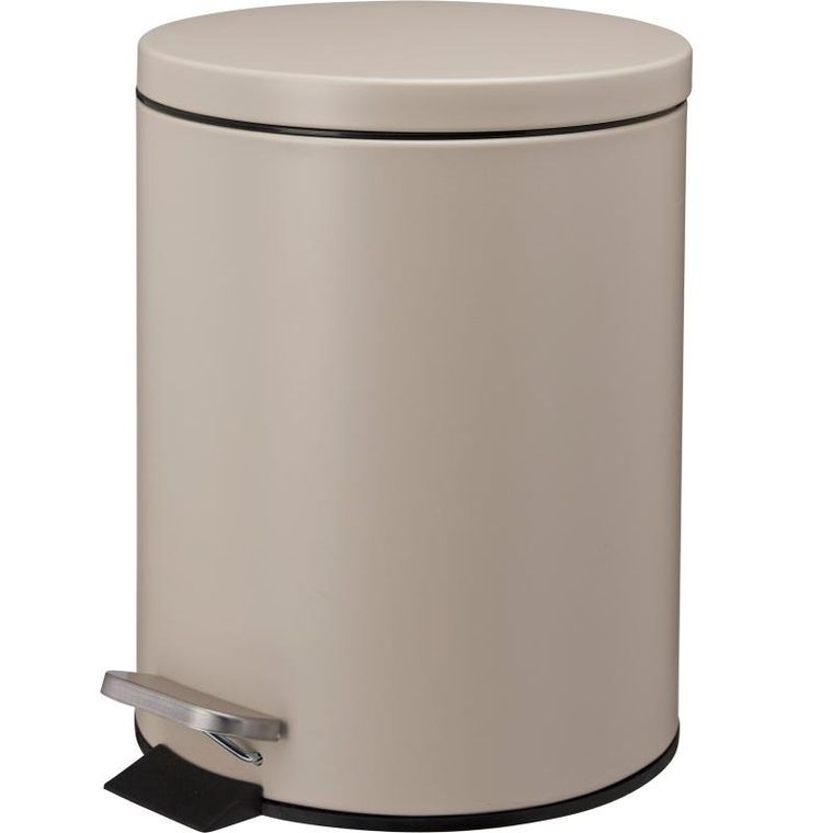 Bathroom Solutions, Noni, kosz na śmieci, metalowy z pokrywą, 5l