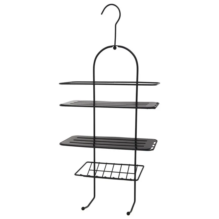 Bathroom Solutions, półka łazienkowa pod prysznic, zawieszana, czarna