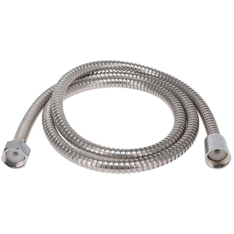 Bathroom Solutions, wąż prysznicowy wannowy ze stali nierdzewnej, 150 cm, gwint 1/2