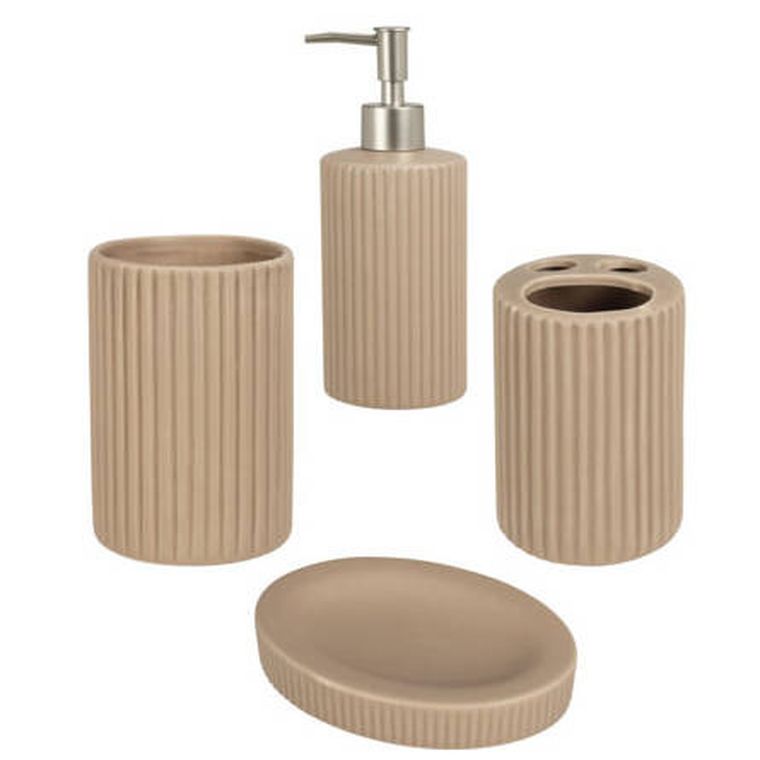 Bathroom Solutions, zestaw ceramicznych akcesoriów łazienkowych, 4 elementy