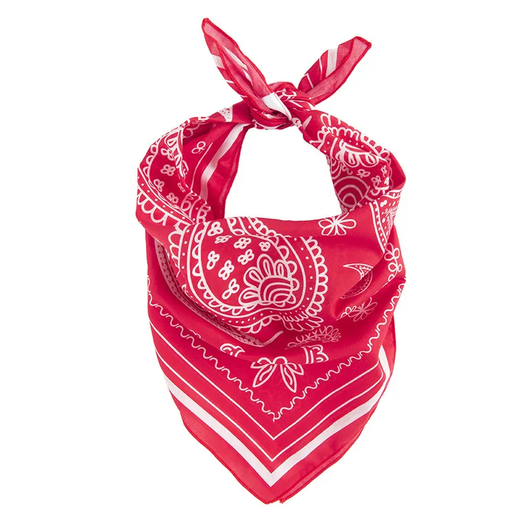 Bawełniana czerwona bandana unisex NOWEAR