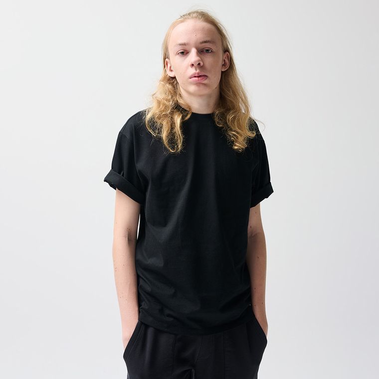 Bawełniany t-shirt basic o kroju oversize NOWEAR