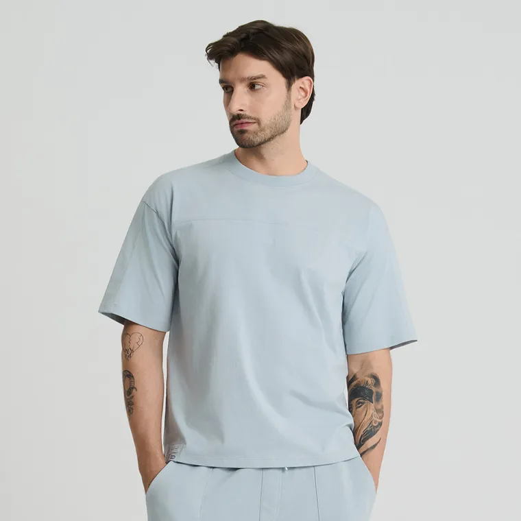 Bawełniany t-shirt o kroju loose NOWEAR