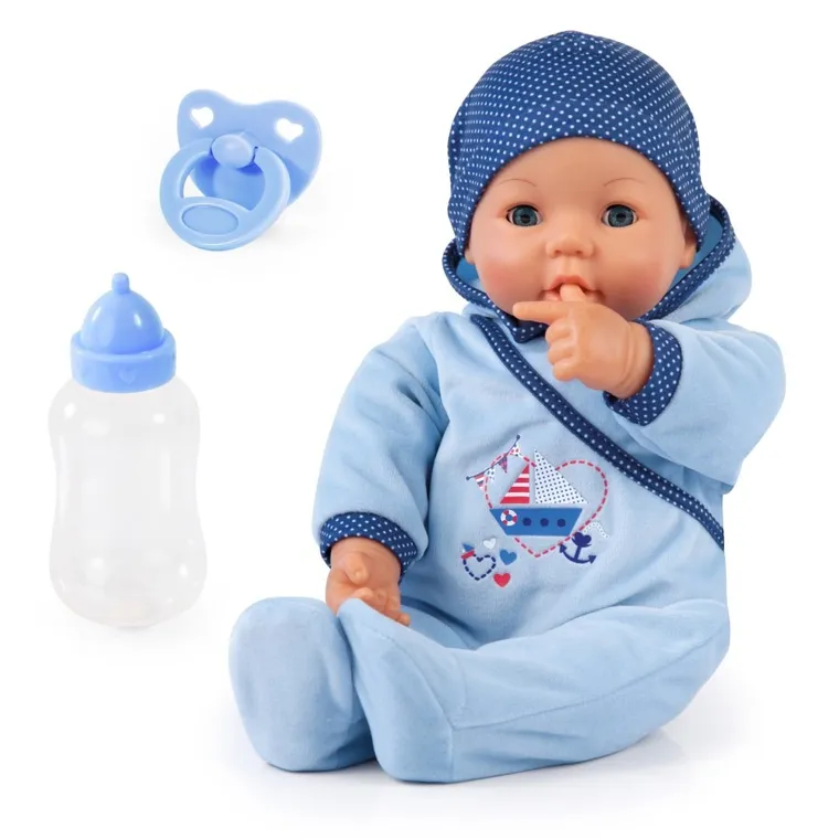 Bayer Design, Hello Baby, interaktywna lalka bobas, 46 cm