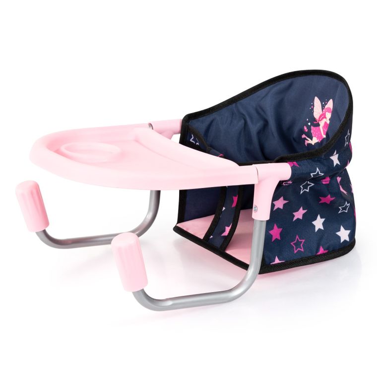 Bayer Design, krzesełko stołowe do karmienia lalek, niebieskie