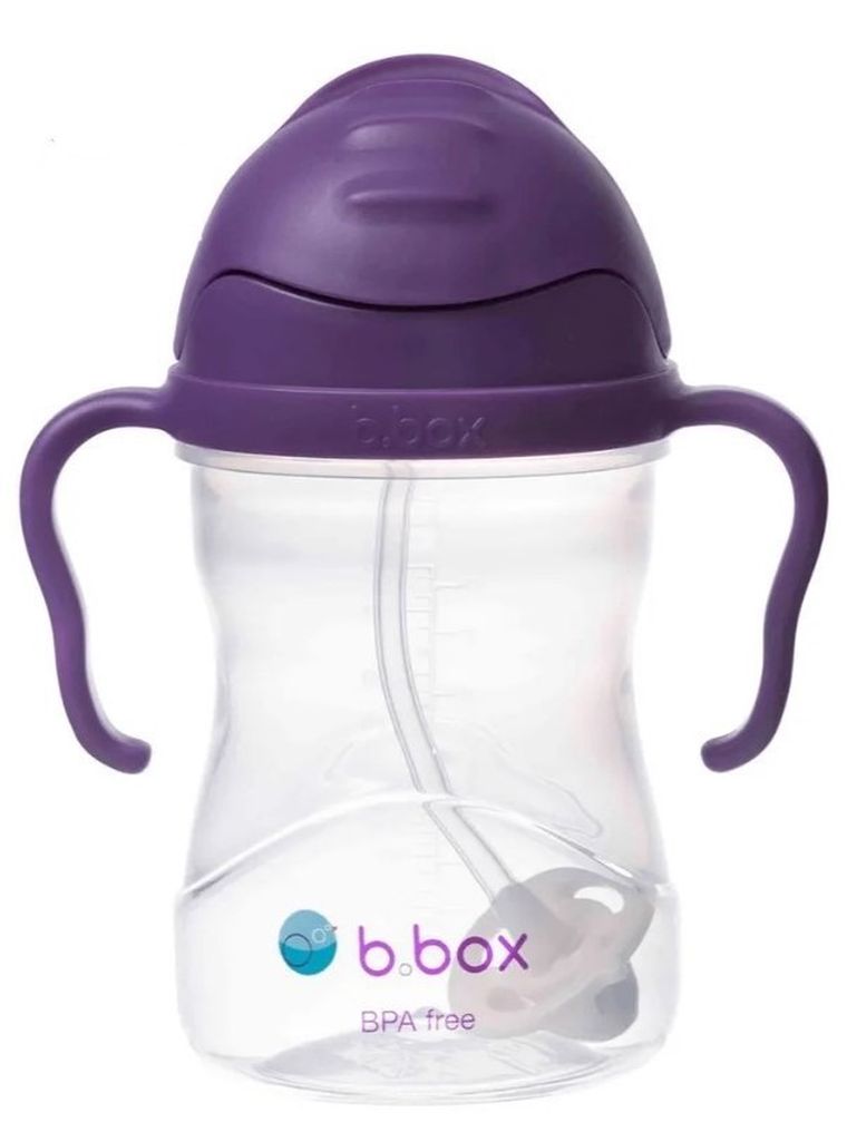 b.box, bidon ze słomką, winogronowy, 240 ml