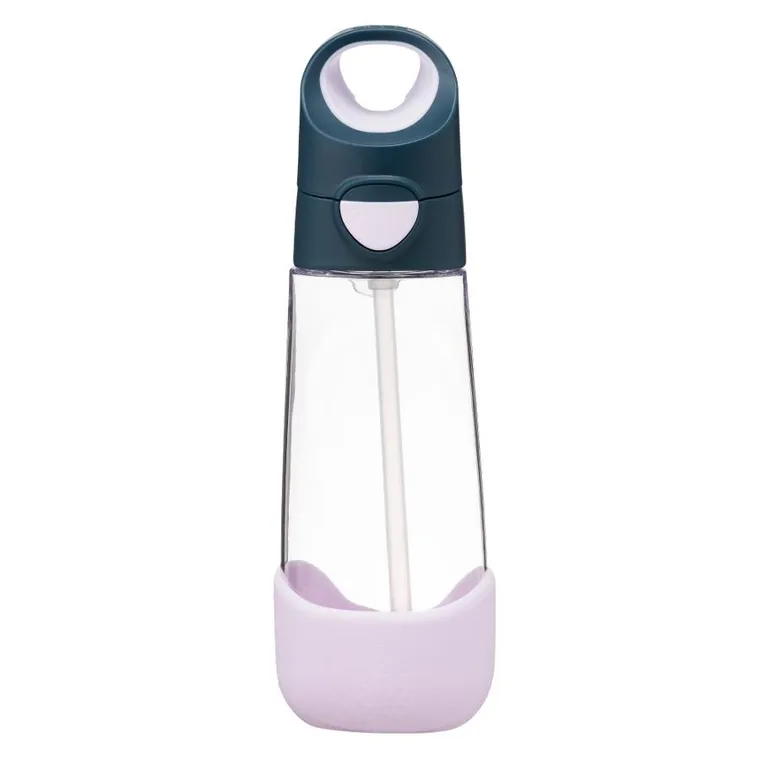b.box, Indigo Rose, butelka tritanowa ze słomką, 600ml