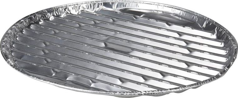BBQ Line, aluminiowe tacki na grilla, średnica 34 cm, 3 szt.