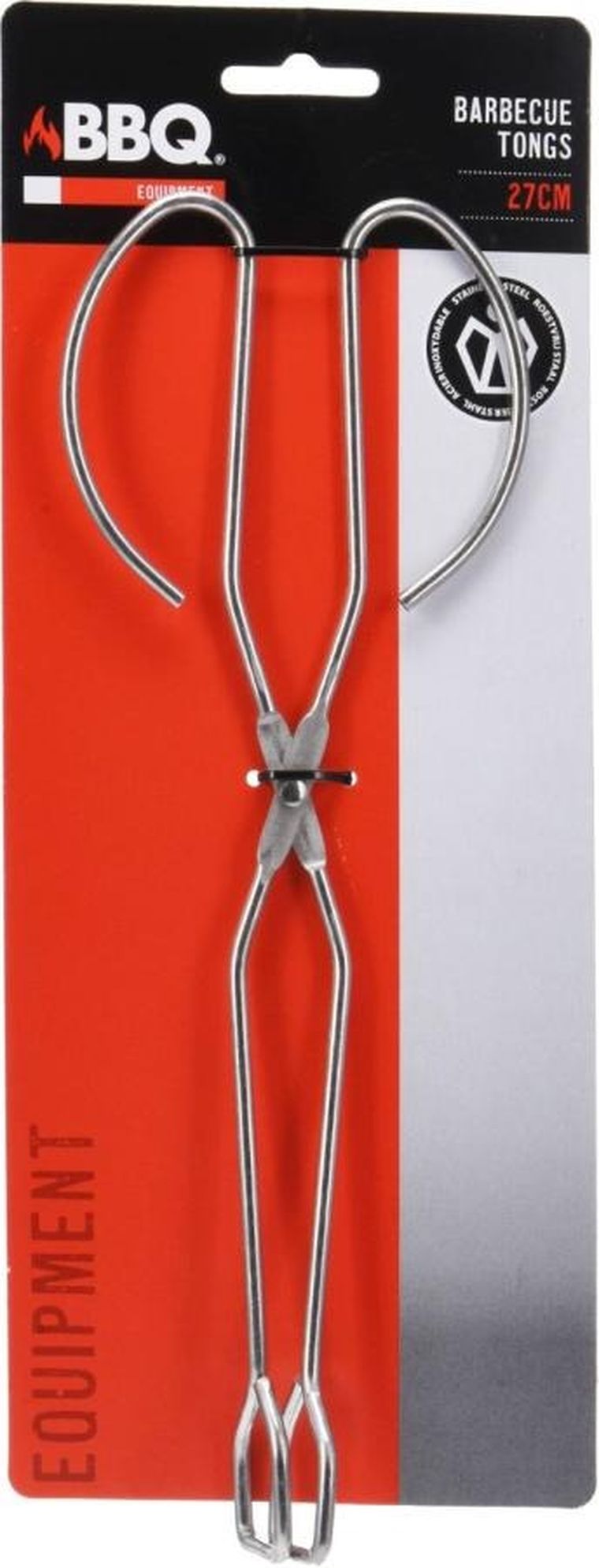 BBQ Line, szczypce do grilla, srebrne, 27 cm