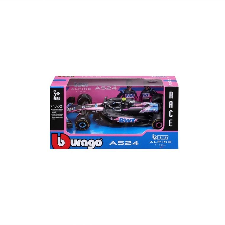 Bburago, Alpine A524 Bahrain GP P.Gasly, bolid F1, model pojazdu, 1:43