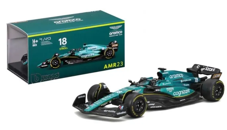 Bburago, Aston Martin Aramco Cognizant Team, Bolid F1, model pojazdu, 1:43
