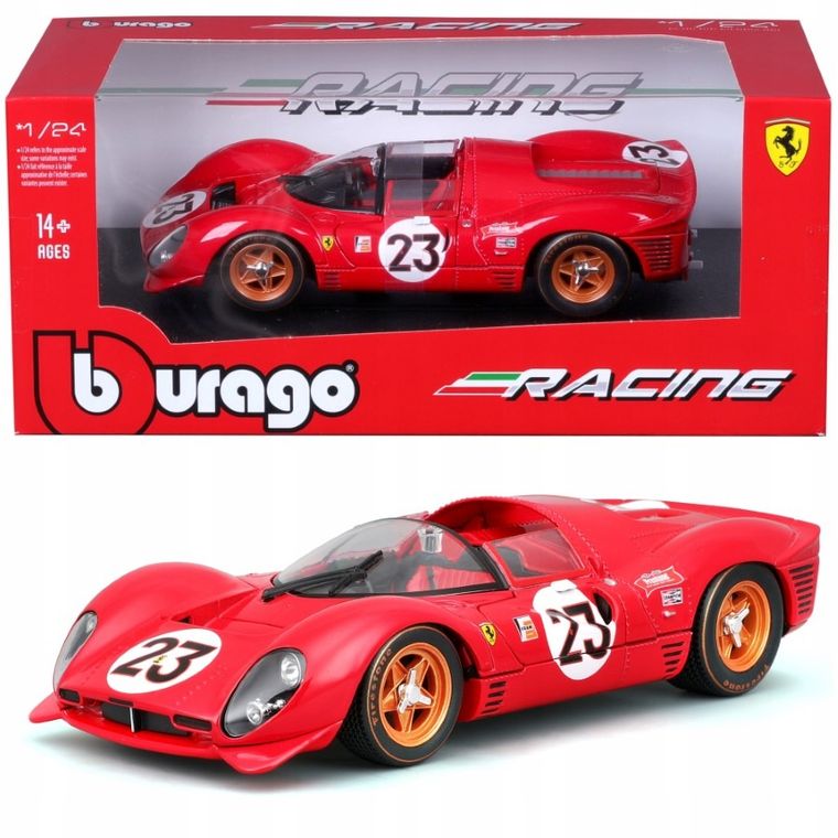 Bburago, Ferrari 330 P4 Daytona, pojazd wyścigowy, 1:24