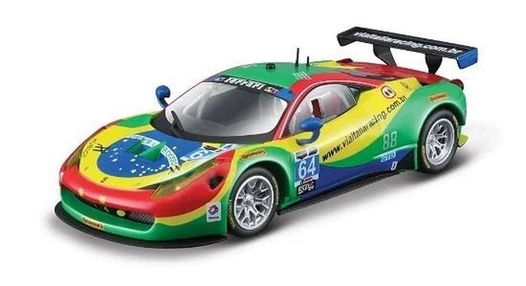 Bburago, Ferrari 458 Italia GT3 2015, pojazd, green, 1:43