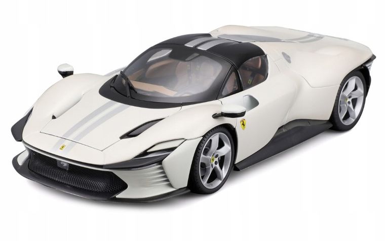 Bburago, Ferrari Daytona SP3, pojazd, white, 1:18
