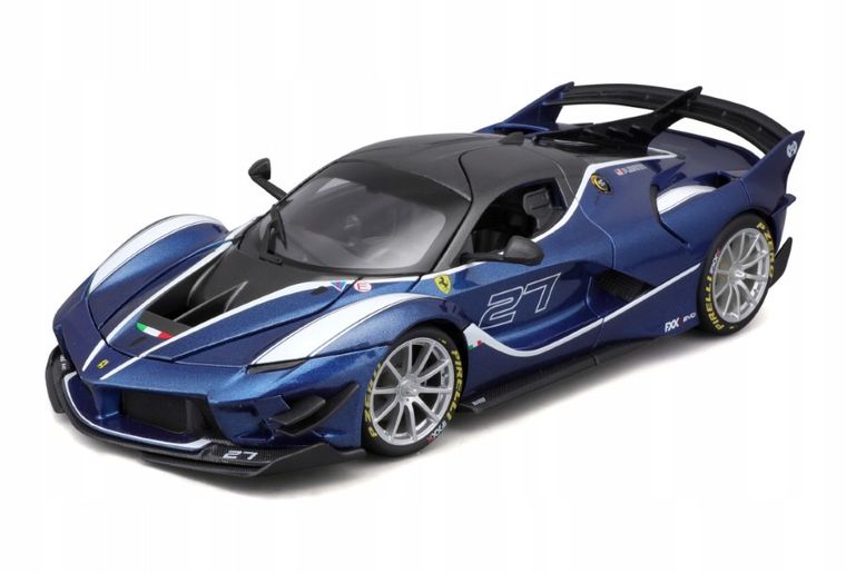 Bburago, Ferrari FXX-K Evo #27, model pojazdu, blue, 1:18