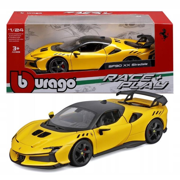 Bburago, Ferrari RP SF90 Stradale Yellow, model pojazdu, 1:24