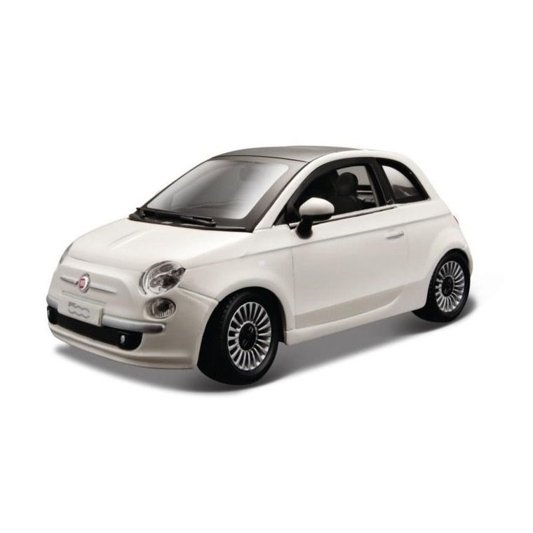 Bburago, Fiat 500, pojazd, White, 1:24