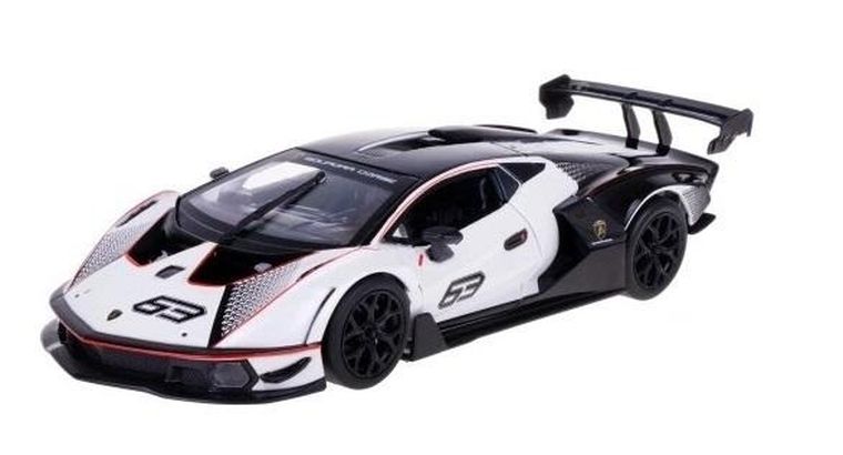 Bburago, Lamborghini Essenza SCV12, pojazd, white-black, 1:24