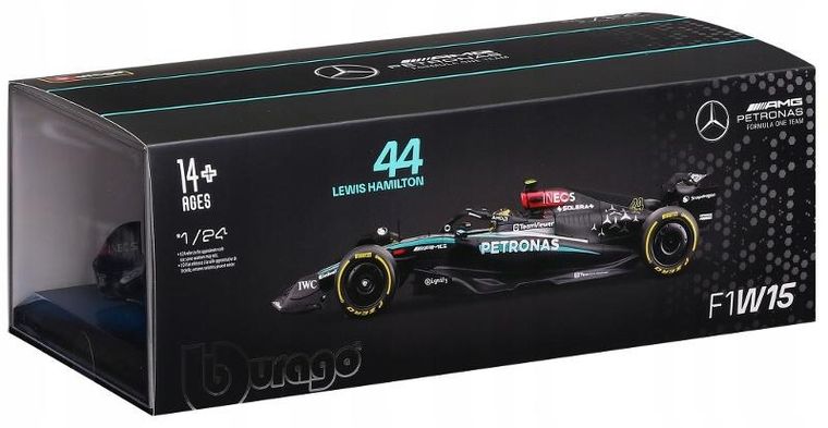 Bburago, Mercedes-Benz AMG F1W15, Bolid F1, model pojazdu, 1:24
