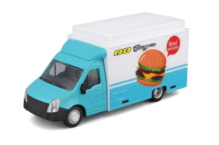 Bburago, Municipal Vehicles, Mobile Food Truck, model pojazdu, 14 cm