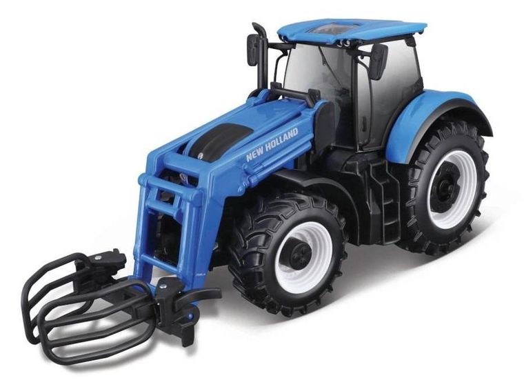 Bburago, New Holland T7.315, ładowacz czołowy, niebieski