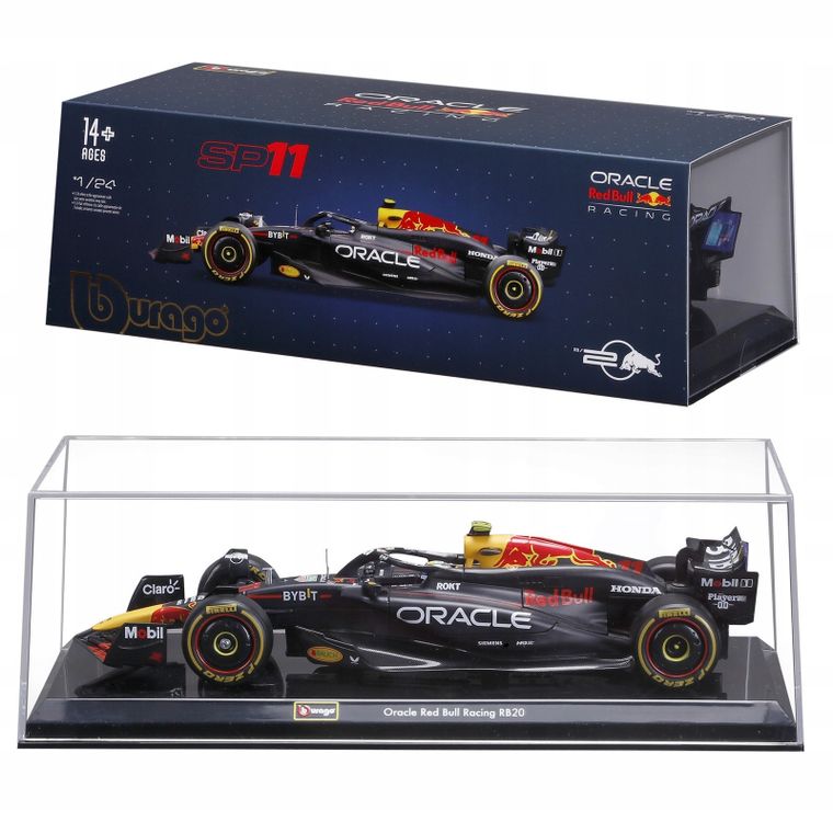 Bburago, Oracle Red Bull Racing, RB20 S.Perez, Bolid F1, model pojazdu, 1:24