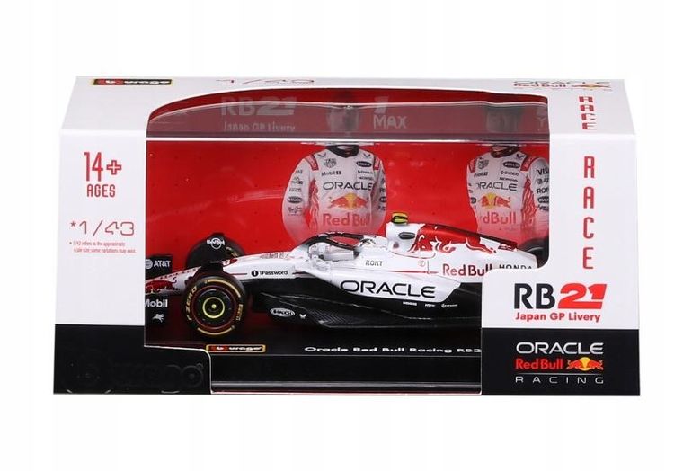 Bburago, Oracle Red Bull Racing, RB21 Y.Tsunoda, Bolid F1, model pojazdu, 1:43